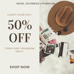 50% OFF ALMOST EVERYTHING